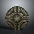Medieval Shield Ancient Shield Defensive Weapon Ancient Shield Iron Shield Protective Shield Wooden Shield 3d model