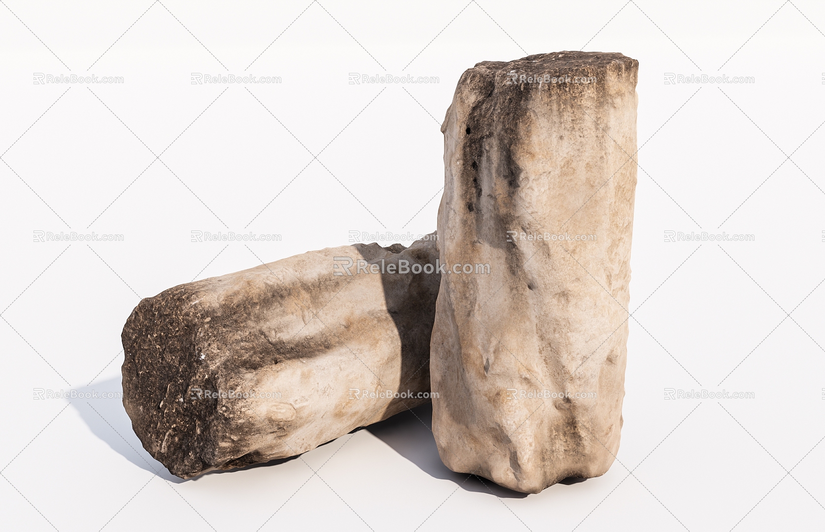 Modern Stone Pillar Stone 3d model