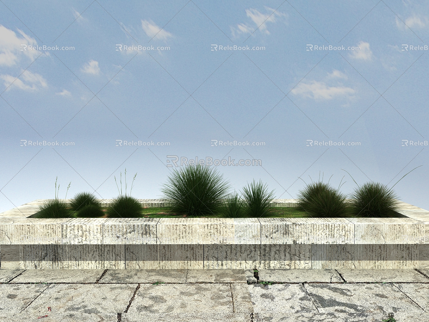 Modern Herbaceous Plants 3d model