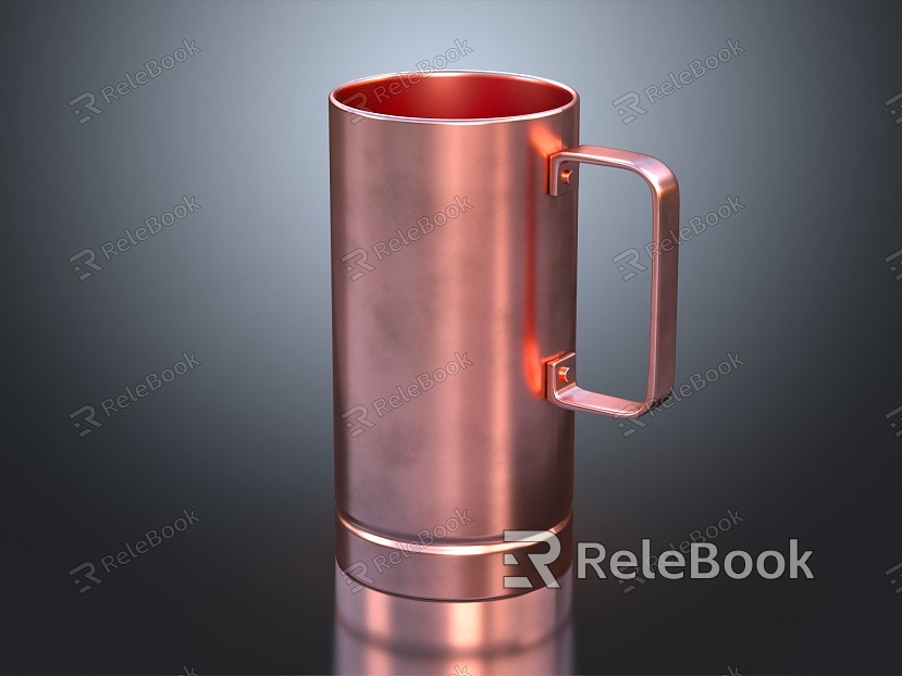 Modern Cup Copper Cup Copper Water Cup model