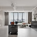 Modern Clothing Store Interior With Hanging Apparel And Minimalist Display Racks