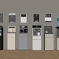 Collection Of Water Dispensers With Wall Mounted And Floor Standing Designs In Various Colors
