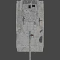 Modern Main Battle Tank With Desert Camouflage Turret Cannon Armor Plates And Track System