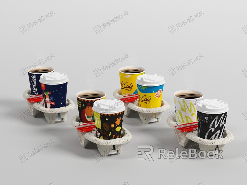 Modern Paper Cup McDonald's Drink Cup model