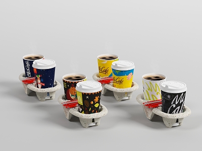 Modern Paper Cup McDonald's Drink Cup 3d model