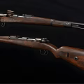 Vintage Rifles With Wooden Stocks Metal Components And Classic Design