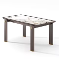 New Chinese Dining Table 3d model
