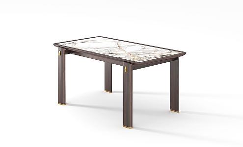 New Chinese Dining Table 3d model