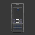 NOKIA Feature Mobile Phone With Classic Design Numeric Keypad And Screen 3d model