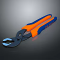 DEWALT Pliers Featuring Orange And Blue Handles Against Black Background