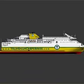 Torpoint Ferry Ship With Vibrant Color Layers And Company Name
