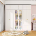 Modern Spacious White Wardrobe With Built In Warm Lights For Tidy Clothes And Organized Storage