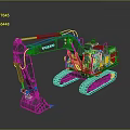 Volvo Excavator Heavy Duty Construction Equipment With Arm And Bucket