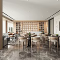 Negotiation area Modern reception area 3d model