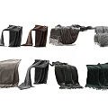 Various Colored Blankets With Fringes And Plaid Patterns In Different Styles