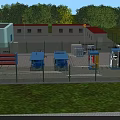 Modern Gas Filling Station With Complete Processing Equipment And Surrounding Green Natural Environment