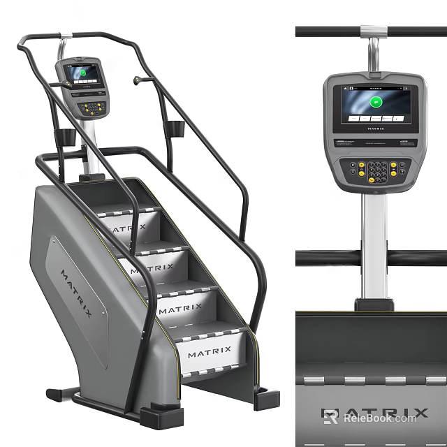 Matrix Sports Equipment With Smart Display Ergonomic Handles And Non Slip Treads 3d model 