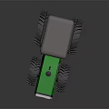 Green Brandon 300 Tractor With Gray Canopy And Black Tires