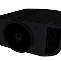 Projector Monitoring JVC Black Professional Projector With High Performance Lens And Cooling Vents