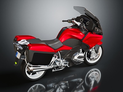 Modern Motorcycle Sport Motorcycle Tourist Motorcycle 3d model