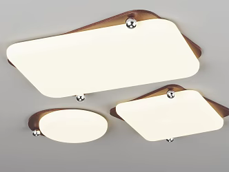 Modern minimalist luminaire combination 3d model