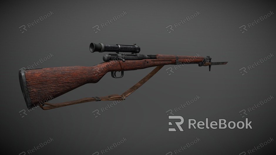 Sniper rifle weapon model