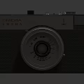 Vintage Digital Camera With Detailed Classic Lens And Retro Textured Body Design