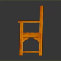 Wooden Outdoor Bench With Armrests And Vertical Slat Back Design