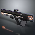 Modern Sci-Fi Gun Sci-Firearms Sci-Fi Game Gun Games Firearms Game Gun 3d model