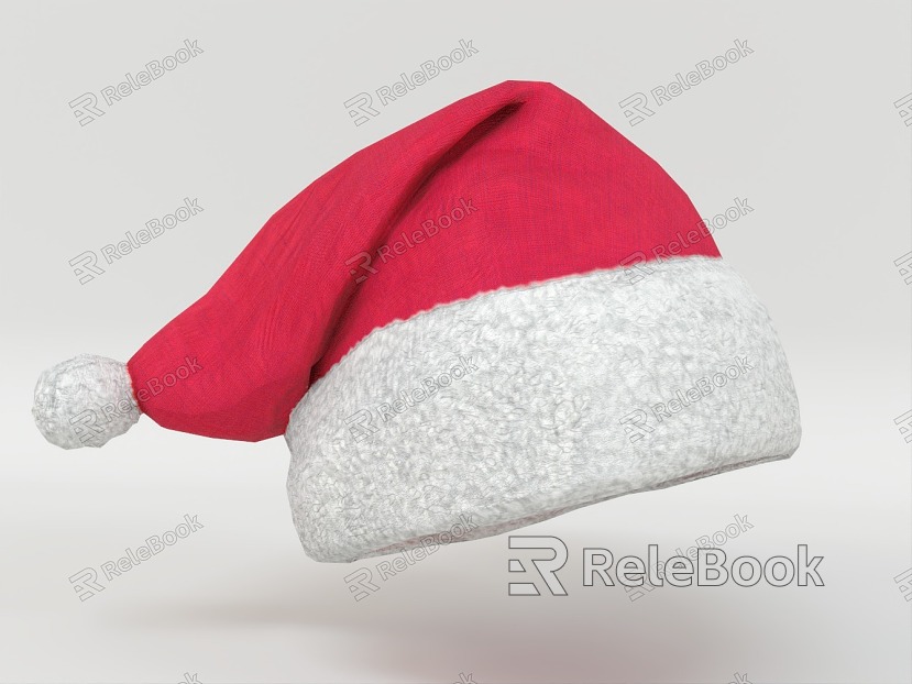 Hat Christmas Hat Christmas Santa Claus Cold Hat Warm Hat Cotton Hat Wool Hat Red Hat Clothing Shoes and Hats Life Supplies model