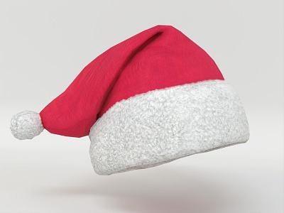 Hat Christmas Hat Christmas Santa Claus Cold Hat Warm Hat Cotton Hat Wool Hat Red Hat Clothing Shoes and Hats Life Supplies 3d model