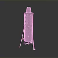 Industrial Metallic Vertical Device With Tripod Stand And Side Control Panel Details