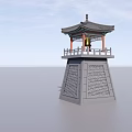 Ancient Chinese Architecture With Red Walls Grey Tiled Roof And Tiered Eaves