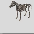 Realistic Horse Skeleton Model With Detailed Bone Structure And Lifelike Pose