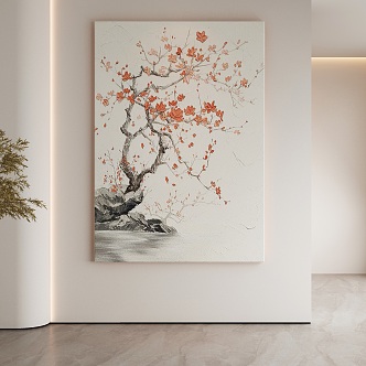 New Chinese Decorative Painting 3d model