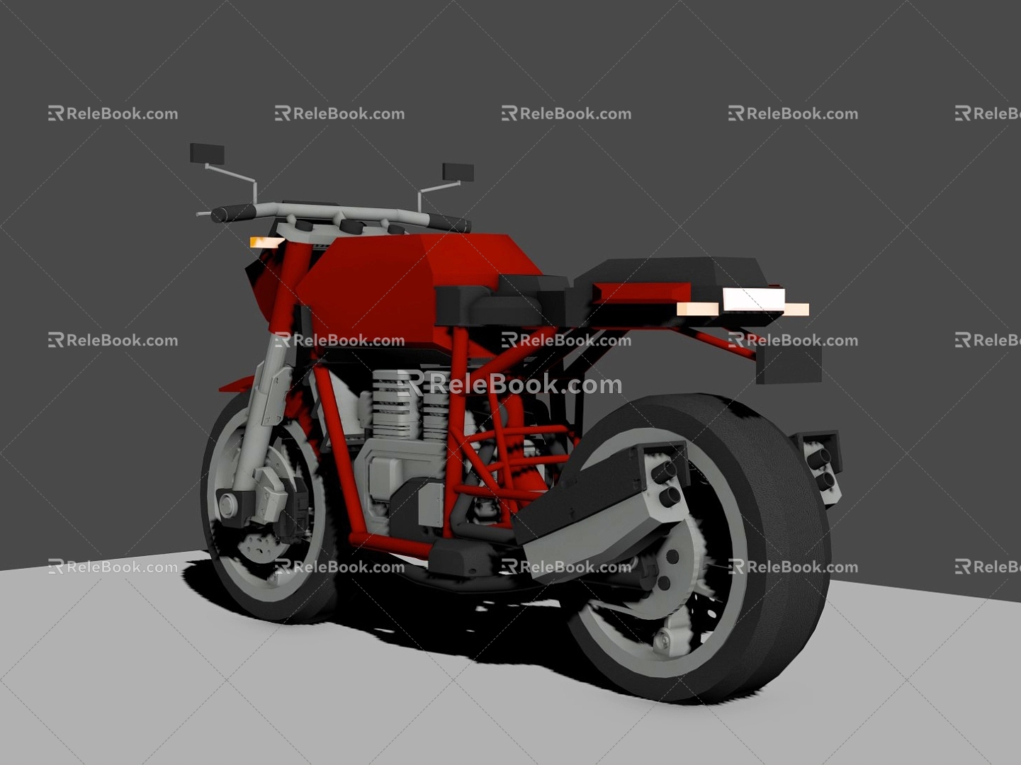 Motorcycle Street Car Racing Homemade Transportation 3d model