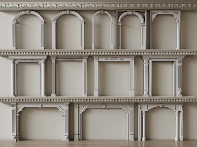 Ornate Architectural Arches With Multi Layered Structure And Classic Details 3d model