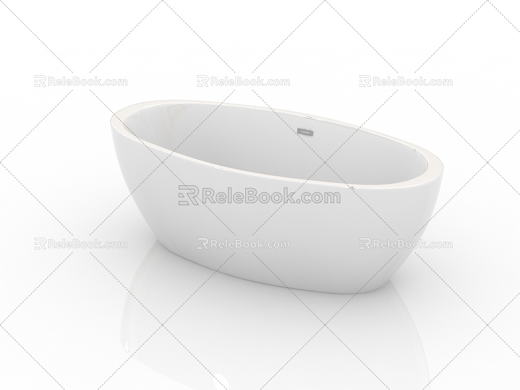 Modern Bathroom Supplies Bathtub 3d model