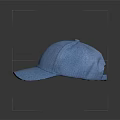 Light Blue Baseball Cap With Mesh Material Simple Design For Casual Comfortable Wear 3d model