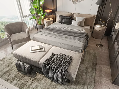 Modern Double Bed