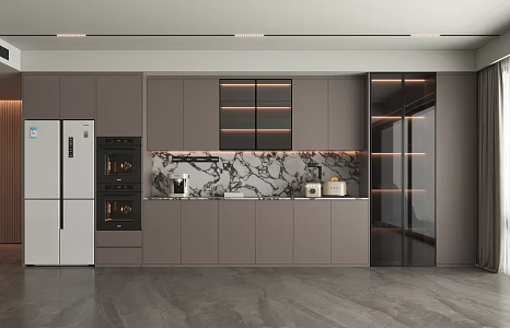 Modern Wine Cabinet 3d model