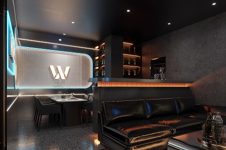 Modern KTV Bar Rooms 3d model