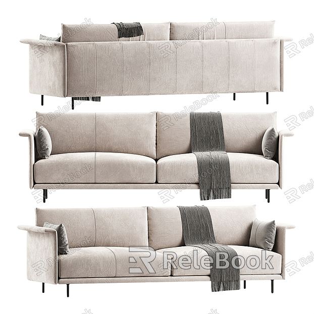 Modern double sofa model