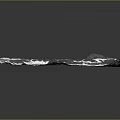 Scenic Mountain And Glacier Landscape Detailed 3D Terrain Map View
