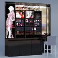 Cosmetic display cabinet 3d model