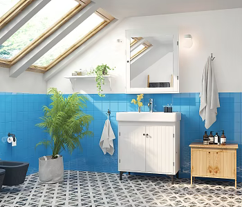 Nordic sink IKEA bathroom 3d model