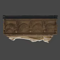 Ancient Golden Sarcophagus With Recumbent Figure Sculpture And Intricate Carvings On Ornate Base