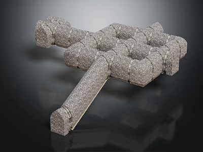 modern city wall stone city wall ancient city wall 3d model