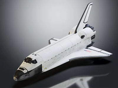 modern aircraft shuttle aviation aircraft 3d model