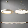 New Chinese Chandelier Combination Chandelier 3d model